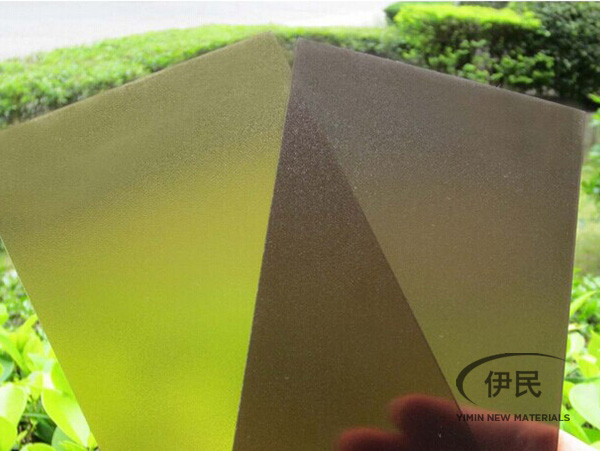 Double sided frosted PC diffusion plate