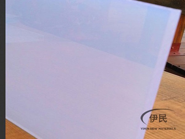 Double sided frosted PC diffusion plate